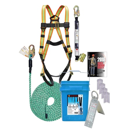Super Anchor Safety MAX-V Bucket Kit: 25ft. Maxima Lifeline. 3200-25